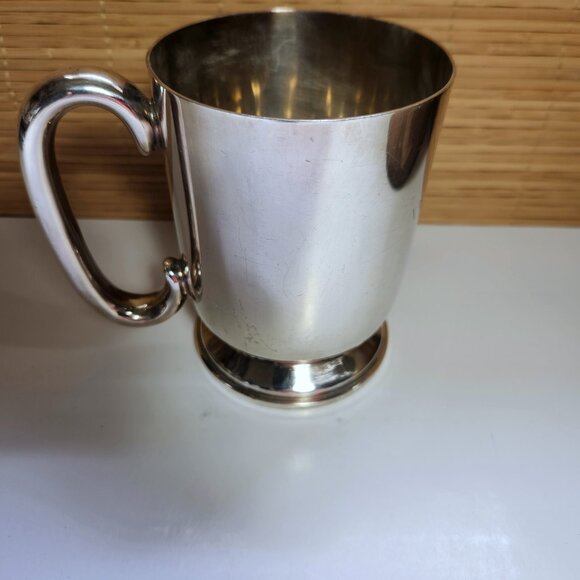 Beer Stein Vintage Pint Silver Plate Antique Elkington Plate Cricket 1915 - Picture 4 of 8